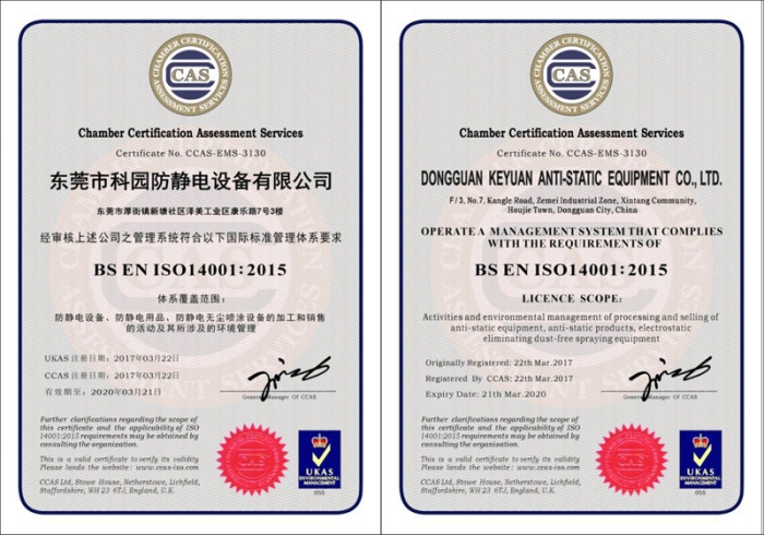 ISO14001:2015環境管理體系認證
